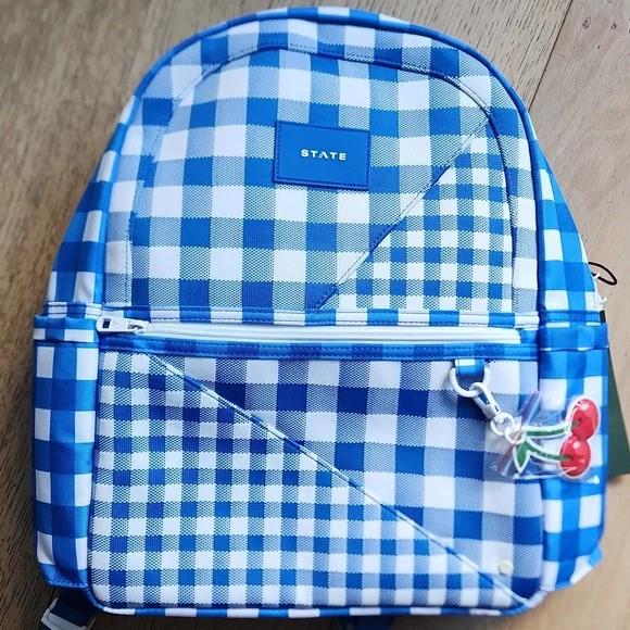 State Intarsia Kane Kids Travel Gingham